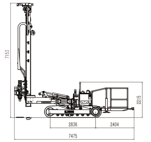 G-310 vertical drilling dimension